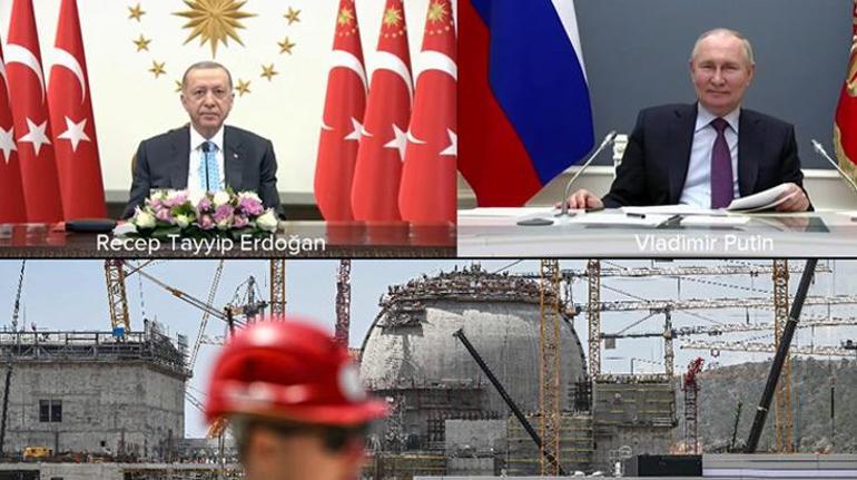 Türkiye nükleer çağa adım attı Erdoğan ve Putinden Akkuyu NGS mesajları