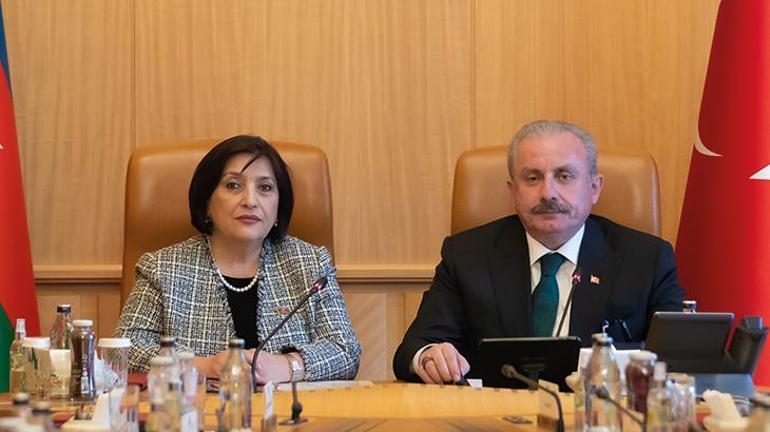 TBMM Başkanı Şentop, Azerbaycan Milli Meclisi Başkanı Gafarova ile görüştü