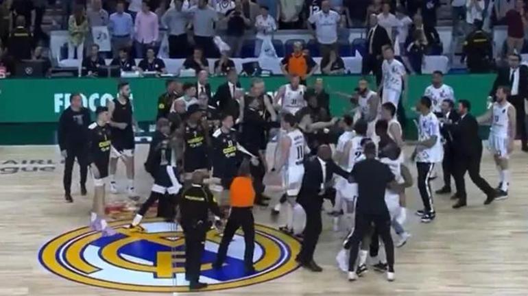 Real Madrid-Partizan maçındaki görülmemiş kavganın ardından EuroLeagueden tarihi ceza hazırlığı