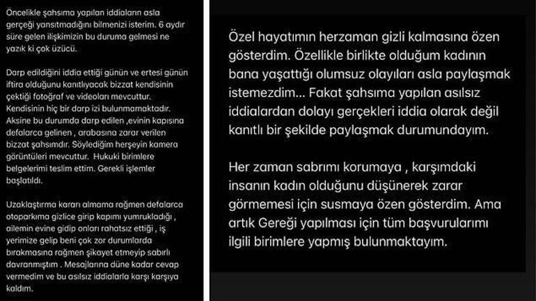 Batuhan Karacakaya: Ailem de kadına şiddet olmadığının farkında