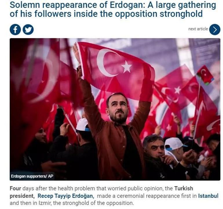 İzmir mitingi dünyada ses getirdi: Erdoğan fırtına gibi gürledi