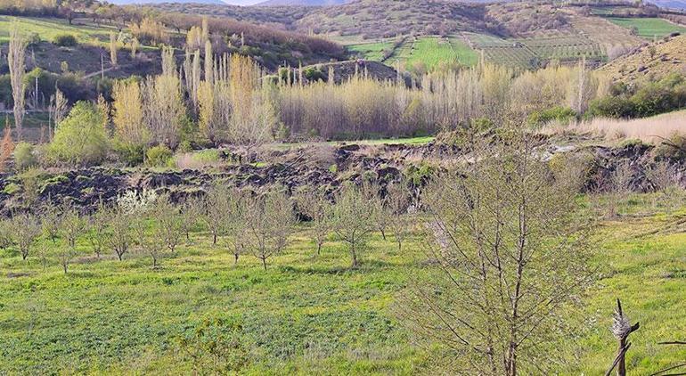 Deprem sonrası döndüğü evinin yıkıldığını bahçesinde yarık oluştuğunu gördü