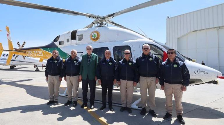 Cumhurbaşkanı Erdoğan, yangın söndürme helikopteri ve uçakları teslim törenine katıldı