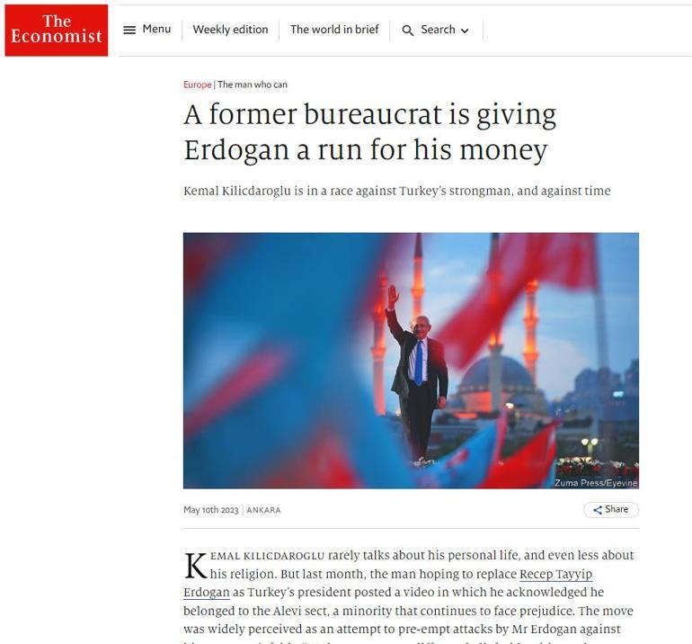 Erdoğana karşı manşetlerle savaş Economistten bir skandal daha