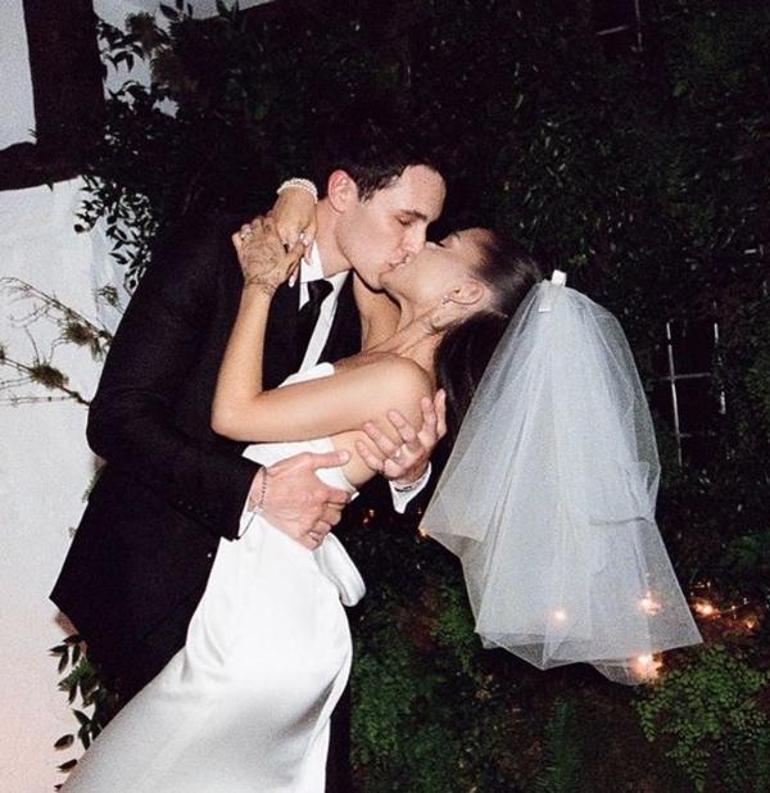Ariana Grandeden romantik evlilik yıl dönümü kutlaması