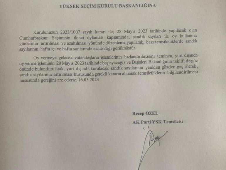 AK Parti’den yurtdışı sandık sayısı ve oy günü azaltılmasına itiraz