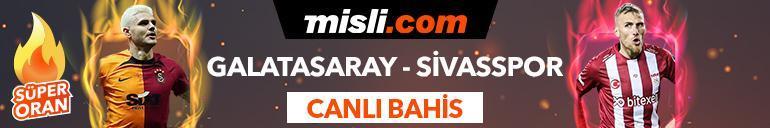 Galatasaray - Sivasspor maçı Tek Maç, Süper Oran ve Canlı Bahis seçenekleriyle Misli.com’da