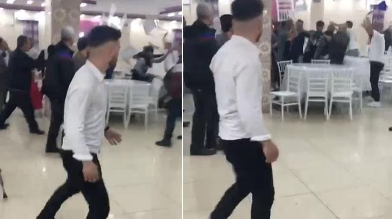 Kız ve erkek tarafı birbirine girdi Düğün iptal oldu