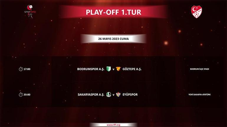 Spor Toto 1. Ligde Play-Off programı belli oldu