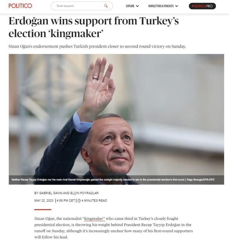 Seçimler dünya manşetlerinden inmiyor: Erdoğanı zafere götürmeye yeter