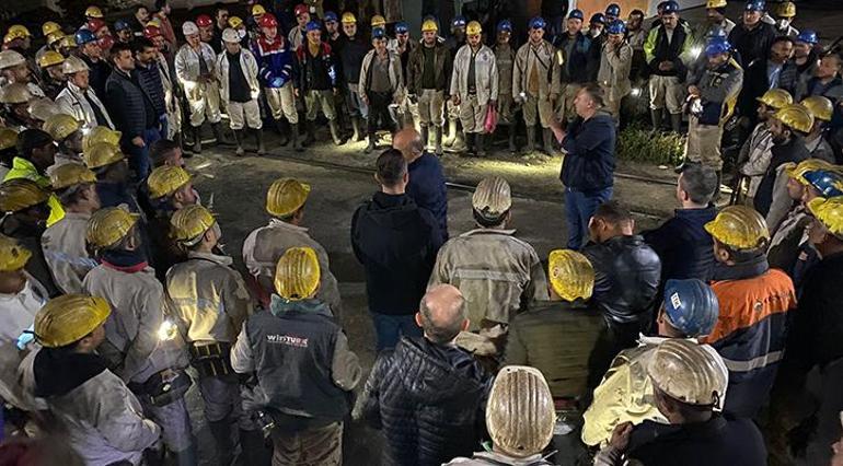 Zonguldakta madenciler yangın tatbikatı yaptı