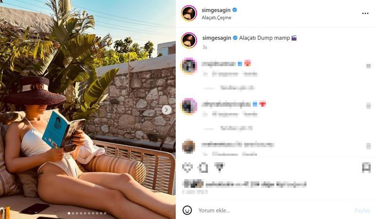Simge Sağının tatil pozları sosyal medyayı salladı