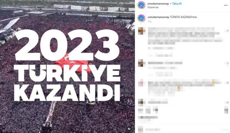 Ünlü isimlerden Recep Tayyip Erdoğana tebrik mesajları