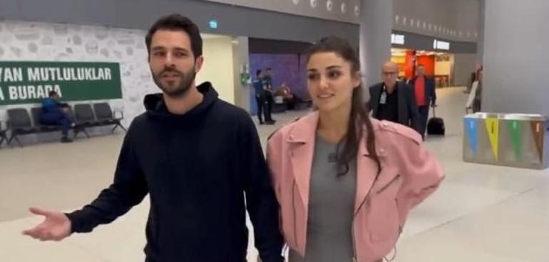 Hande Erçel havalimanında muhabire tepki gösteren Hakan Sabancıyı savundu