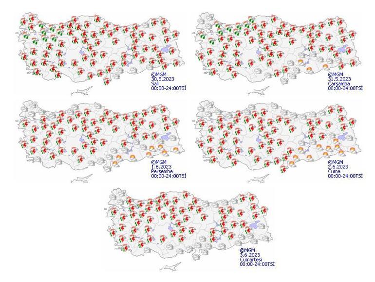 Meteorolojiden 28 il için uyarı Kuvvetli şekilde geliyor