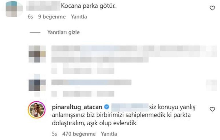 Pınar Altuğdan takipçisine cevap Aşık olup evlendik