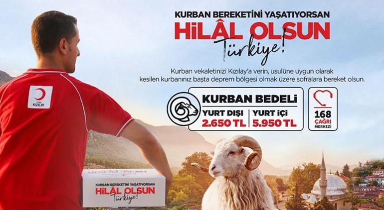 Kızılay kurban vekâleti bedellerini açıkladı