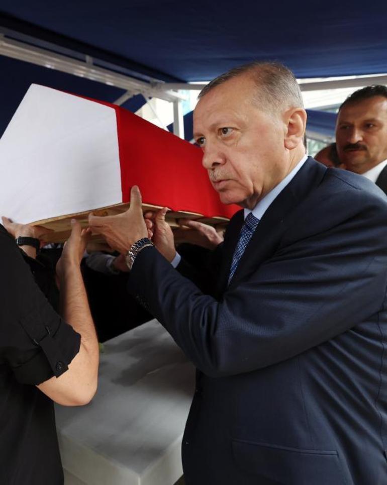 Mehmet Barlasa veda Erdoğan cenaze töreninde