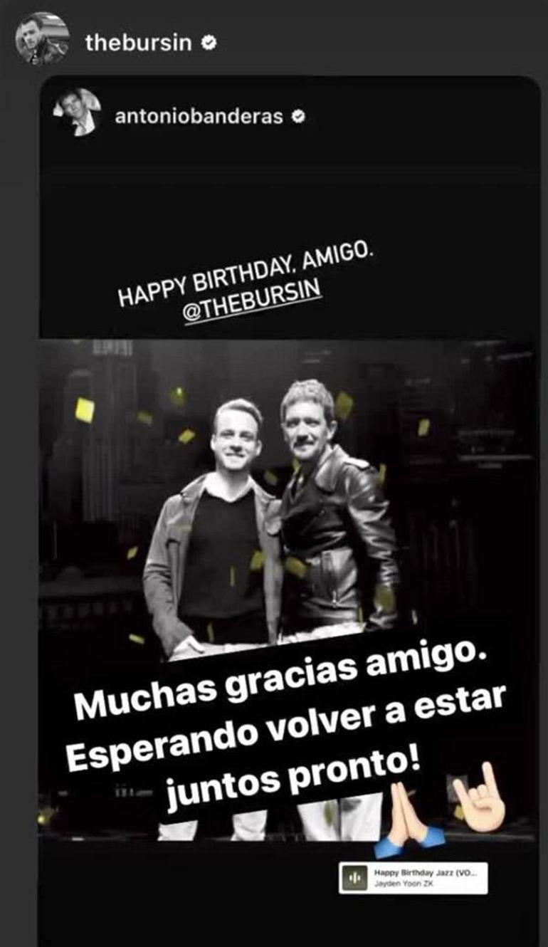 Antonio Banderas, Kerem Bürsinin doğum gününü unutmadı