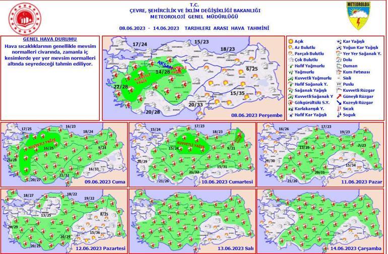 7 gün boyunca sürecek Ankara, İstanbul ve İzmirde hava nasıl olacak