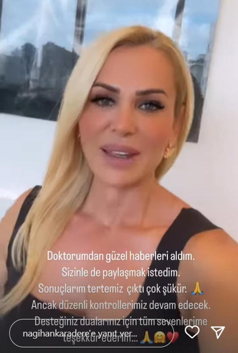 Kanserle mücadele eden Survivor Nagihan Karaderenin sağlık durumu