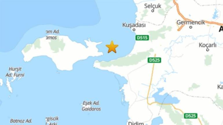 Son dakika Kuşadasında korkutan deprem