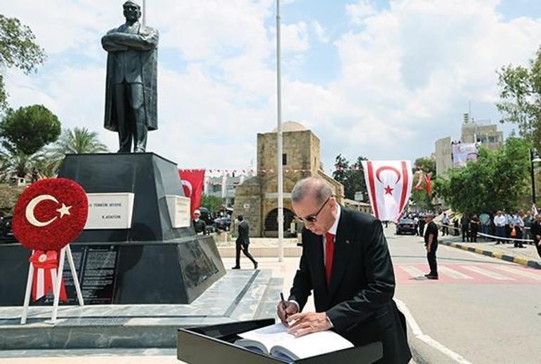 Cumhurbaşkanı Erdoğandan seçim sonrası ilk ziyaret KKTCye