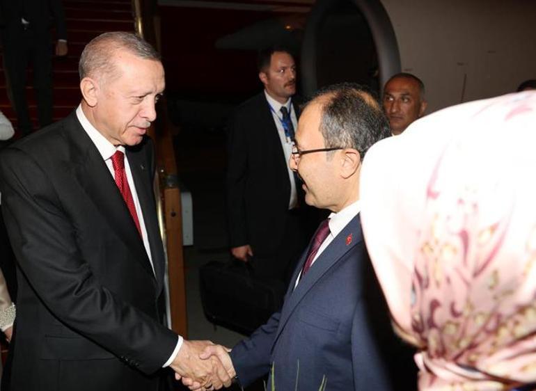 Cumhurbaşkanı Erdoğan, Azerbaycanda Aliyev ile buluştu