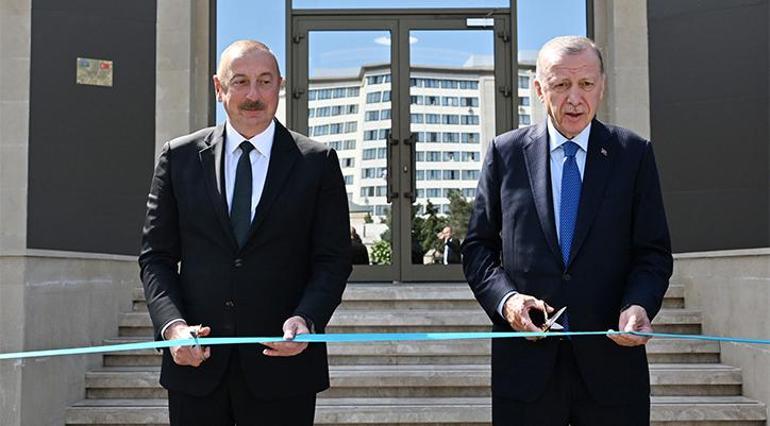 Erdoğan ve Aliyev Hava Komuta Merkezi’nin açılışını yaptı