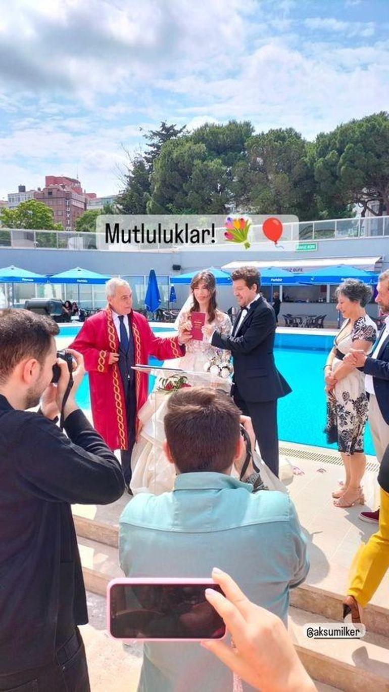 İlker Aksum ile Dilay Ekmekçioğlu evlendi