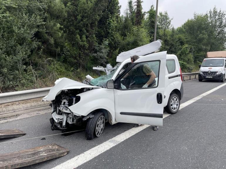 Dinlenme tesisine girmek isterken korkunç kaza