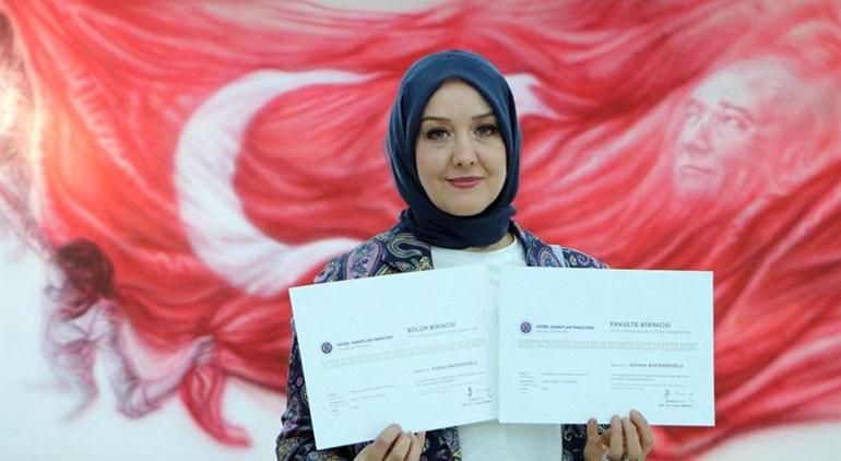 50 yaşında fakülte birincisi olarak mezun oldu Yüksek lisans da yapacak