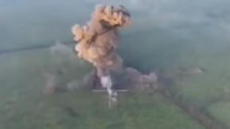 Drone değil intihar tankı 6 ton patlayıcıyla yaklaştı, RPG ile vurdular