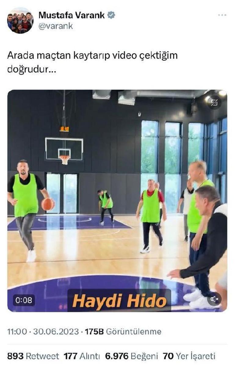 Varank paylaştı Cumhurbaşkanı Erdoğanın basketbol oynadığı anlar