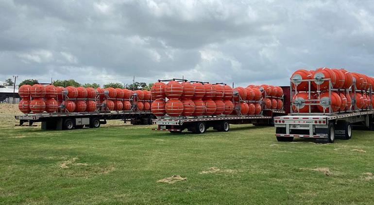 Yasa tasarısı onaylanmıştı Texas sınırına yüzen bariyer