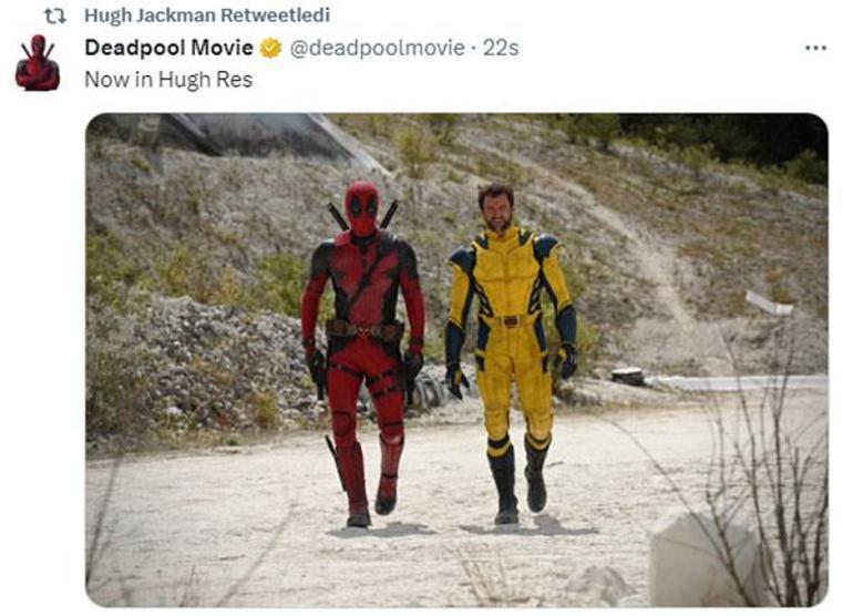 Deadpool 3ten ilk kare Hugh Jackmandan sürpriz paylaşım