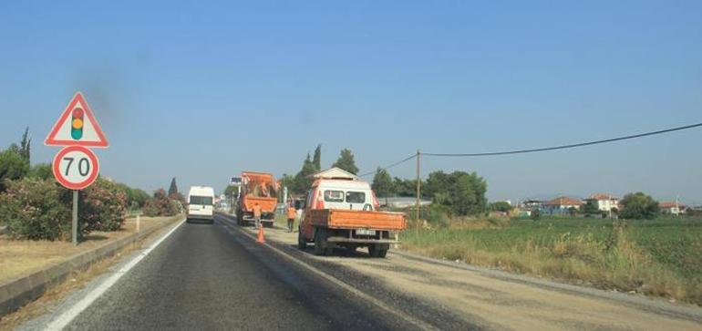 Asfalt eriten hava Çöl sıcakları etkili olmaya başladı