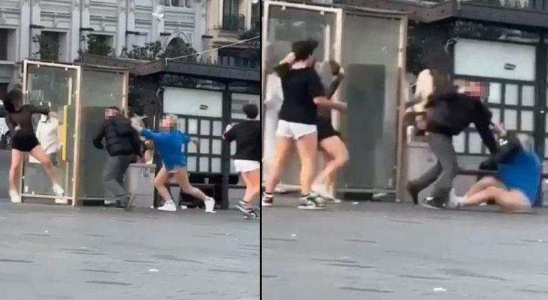 Taksim’de meydan dayağı Çanta, tekme ve yumruklarla darp edildi