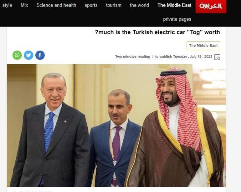 Erdoğan Arap medyasında manşet: Kardeş ülke
