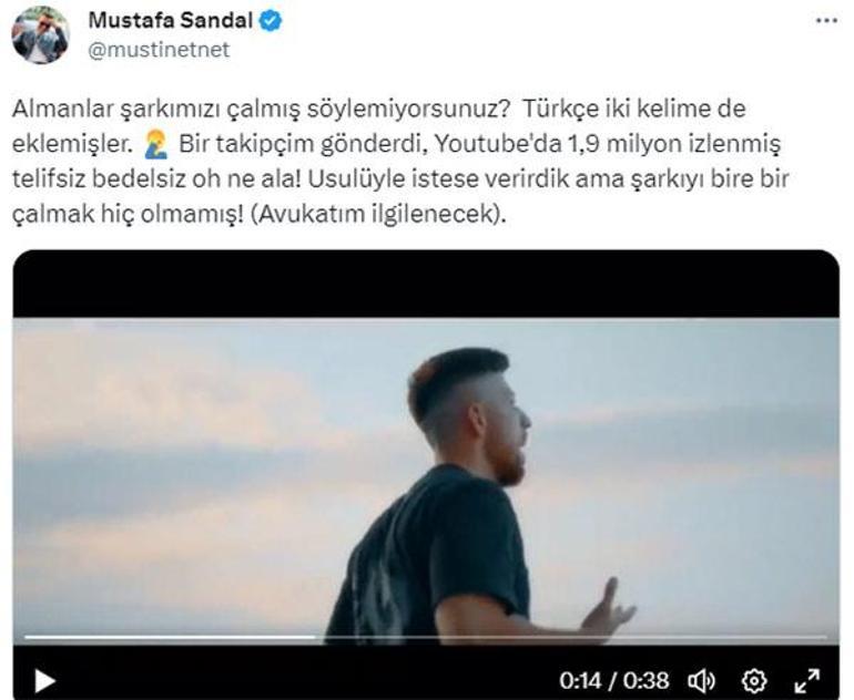 Mustafa Sandala İsyankar şoku Almanlar şarkımızı çalmış