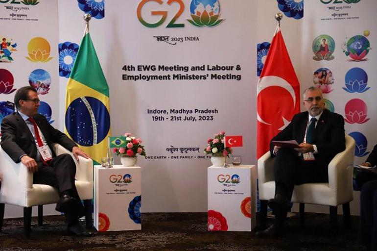 Bakan Işıkhan, G20 Toplantısında görüşmeler gerçekleştirdi