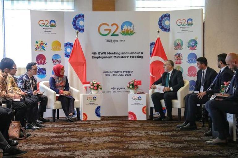 Bakan Işıkhan, G20 Toplantısında görüşmeler gerçekleştirdi