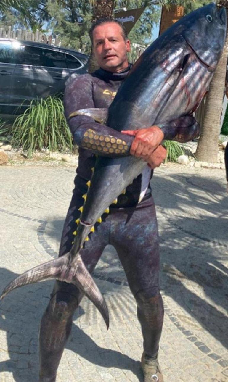Nihat Altınkaya 70 kiloluk balık yakaladı