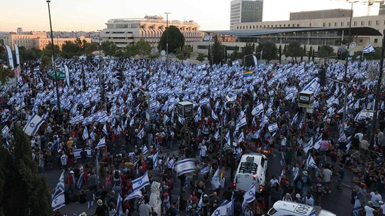 Binlerce kişi Kudüse yürüdü Netanyahuya dikkat çeken mektup