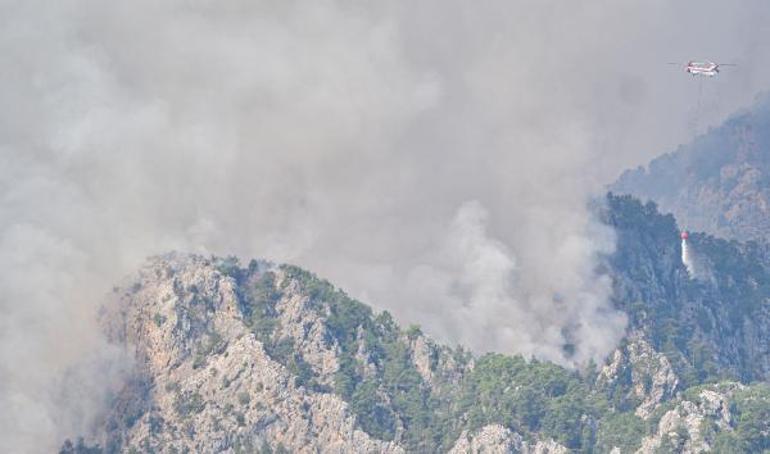 Kemer yangınında 3üncü gün Müdahale sürüyor