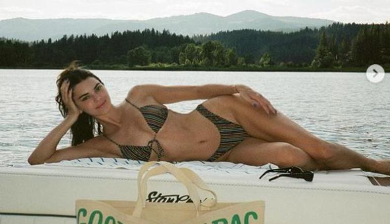 Kendall Jennerın bikinili pozlarına beğeni yağdı