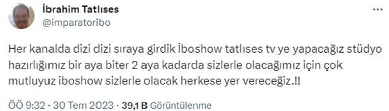 İbrahim Tatlıses tarih verdi İşte İbo Show kararı