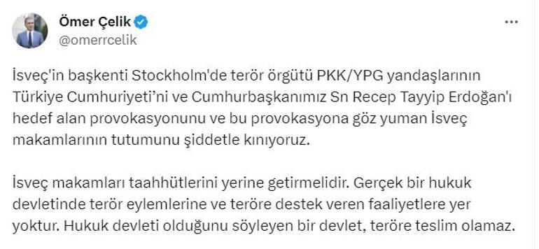 AK Partili Çelikten alçak provokasyona yanıt: İsveç makamları cesaret veriyor