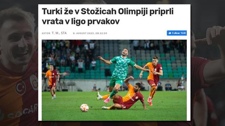 Slovenyada Galatasaraya büyük övgü: Çaresiz Ljubljana rakip olamadı
