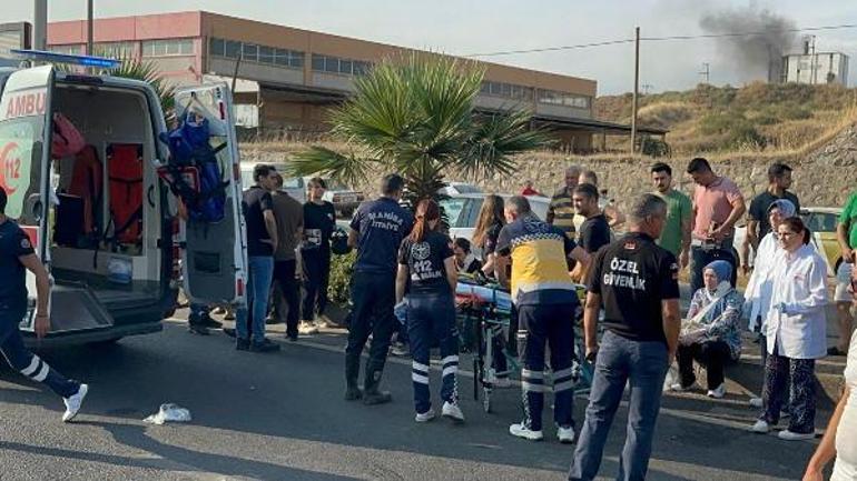 İşçileri taşıyan servis devrildi: 25 işçi yaralı